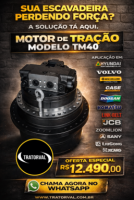 Motor de Tração TM40 Escavadeiras 20 Toneladas